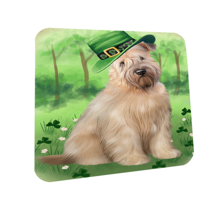 St. Patricks Day Irish Portrait Wheaten Terrier Dog Coasters Set of 4 CST57013