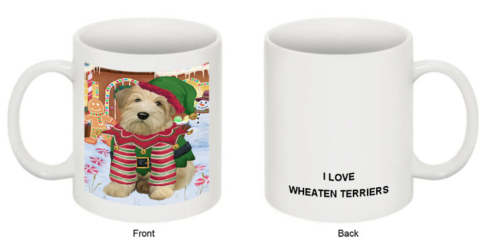 Christmas Gingerbread House Candyfest Wheaten Terrier Dog Coffee Mug MUG51994