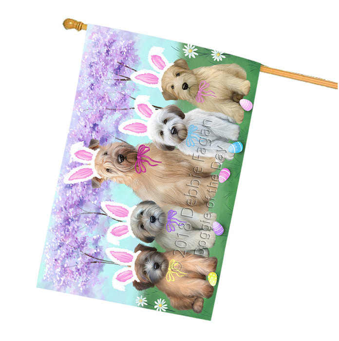 Easter Holiday Wheaten Terriers Dog House Flag FLG57639