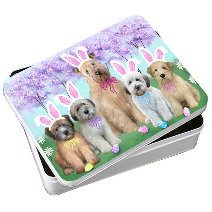 Easter Holiday Wheaten Terriers Dog Photo Storage Tin PITN56895