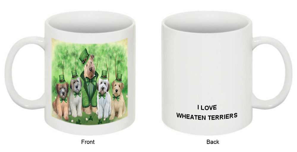 St. Patricks Day Irish Portrait Wheaten Terrier Dogs Coffee Mug MUG52454