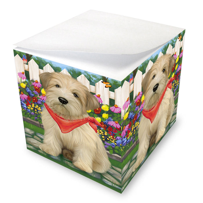 Spring Floral Wheaten Terrier Dog Note Cube NOC52231