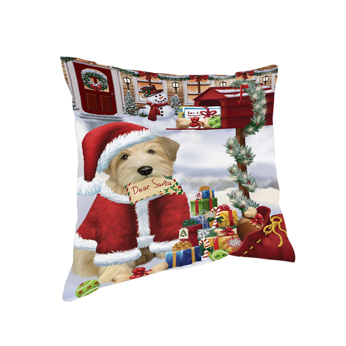 Wheaten Terrier Dog Dear Santa Letter Christmas Holiday Mailbox Pillow PIL70860
