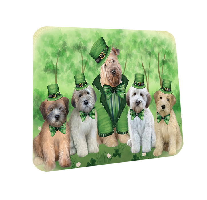 St. Patricks Day Irish Portrait Wheaten Terrier Dogs Coasters Set of 4 CST57014