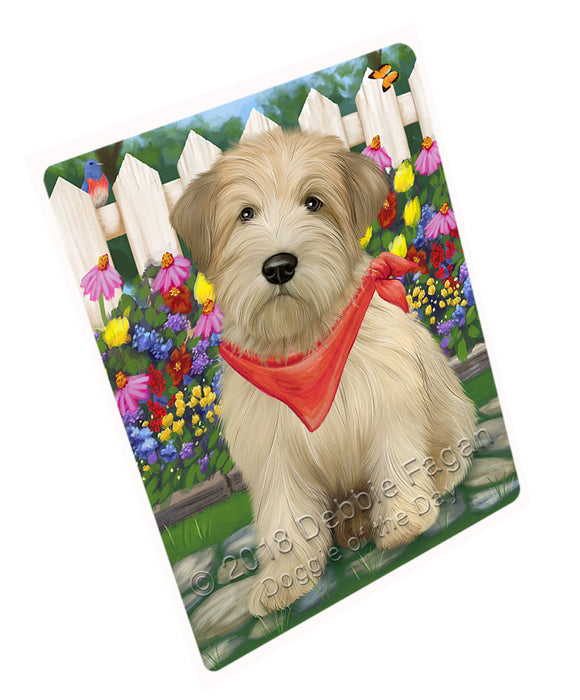 Spring Floral Wheaten Terrier Dog Cutting Board C60942