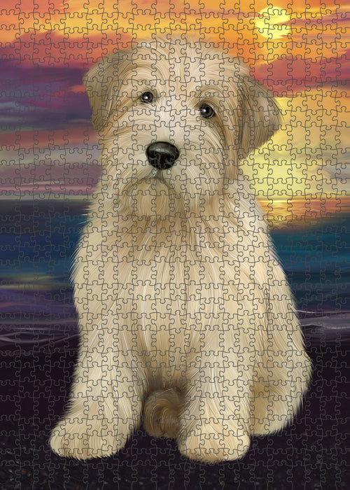 Wheaten Terrier Dog Puzzle with Photo Tin PUZL59469