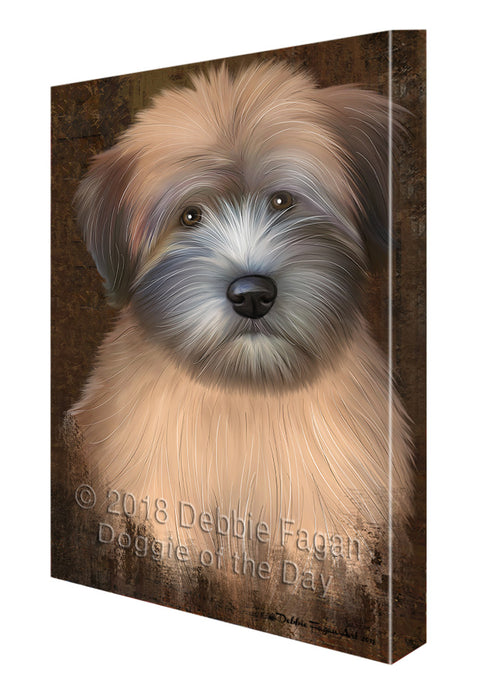 Rustic Wheaten Terrier Dog Canvas Print Wall Art Décor CVS108359