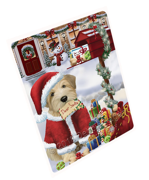 Wheaten Terrier Dog Dear Santa Letter Christmas Holiday Mailbox Blanket BLNKT99372