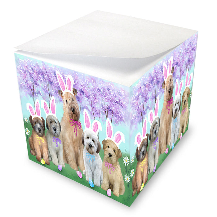 Easter Holiday Wheaten Terriers Dog Note Cube NOC55069