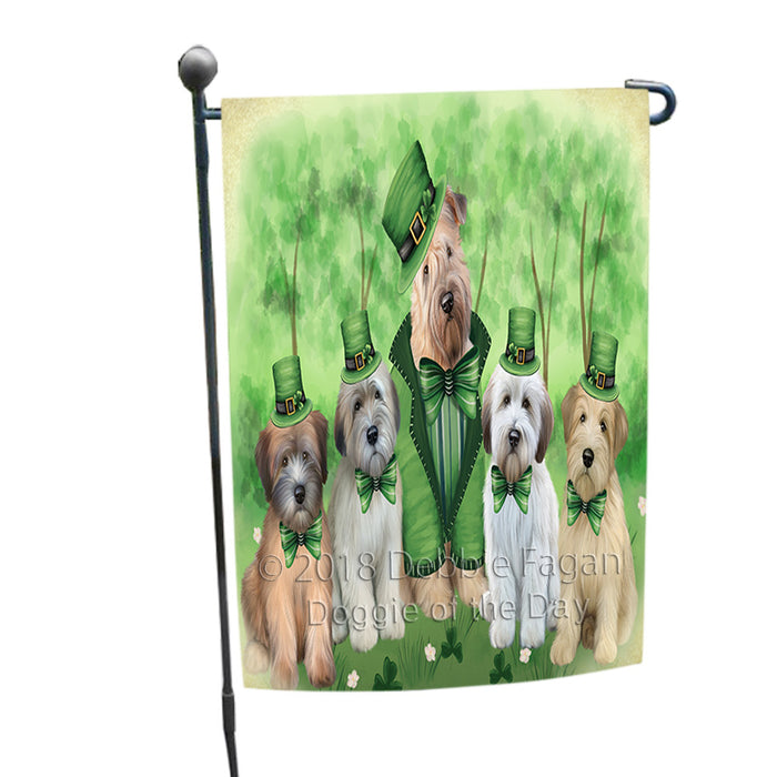 St. Patricks Day Irish Portrait Wheaten Terrier Dogs Garden Flag GFLG65024
