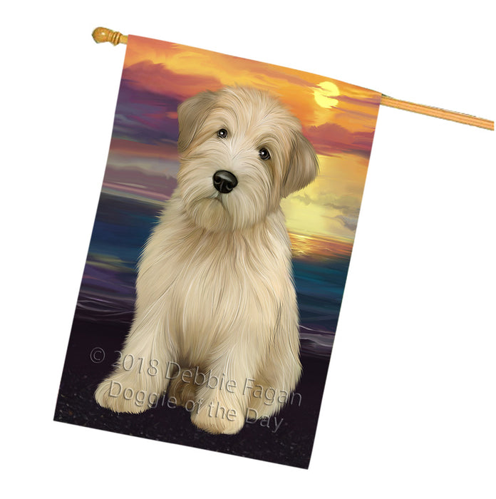 Wheaten Terrier Dog House Flag FLG51927