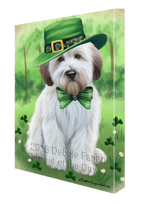 St. Patricks Day Irish Portrait Wheaten Terrier Dog Canvas Print Wall Art Décor CVS135953