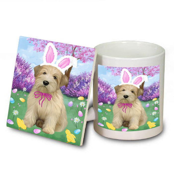 Easter Holiday Wheaten Terrier Dog Mug and Coaster Set MUC56945