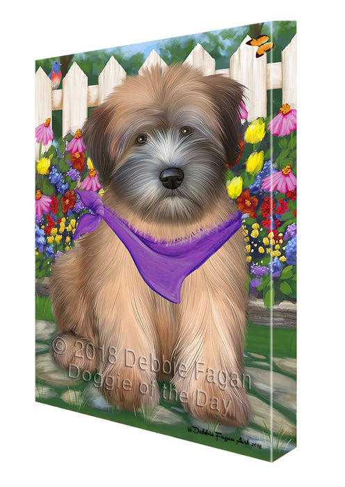Spring Floral Wheaten Terrier Dog Canvas Print Wall Art Décor CVS87353