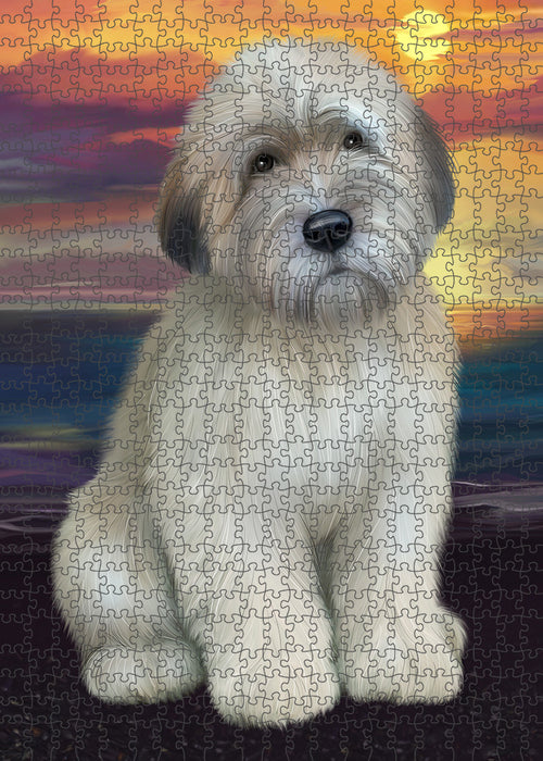 Wheaten Terrier Dog Puzzle with Photo Tin PUZL59472