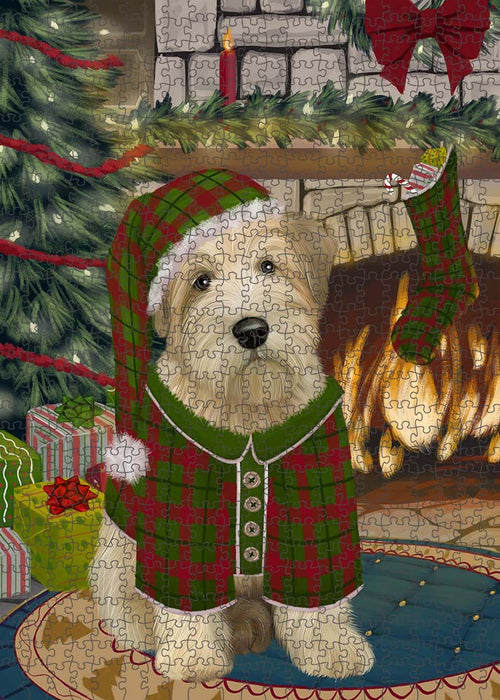 The Stocking was Hung Wheaten Terrier Dog Puzzle  PUZL90844