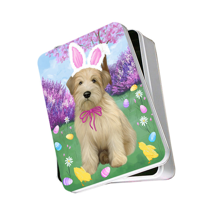 Easter Holiday Wheaten Terrier Dog Photo Storage Tin PITN56896