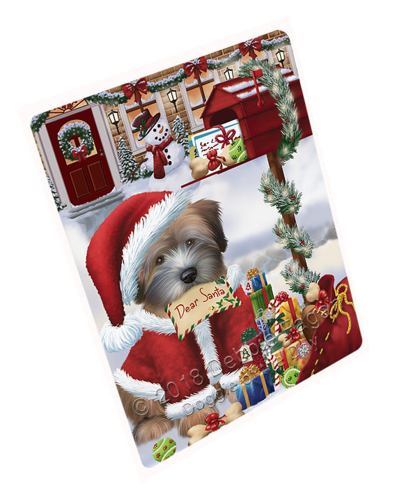 Wheaten Terrier Dog Dear Santa Letter Christmas Holiday Mailbox Blanket BLNKT99381