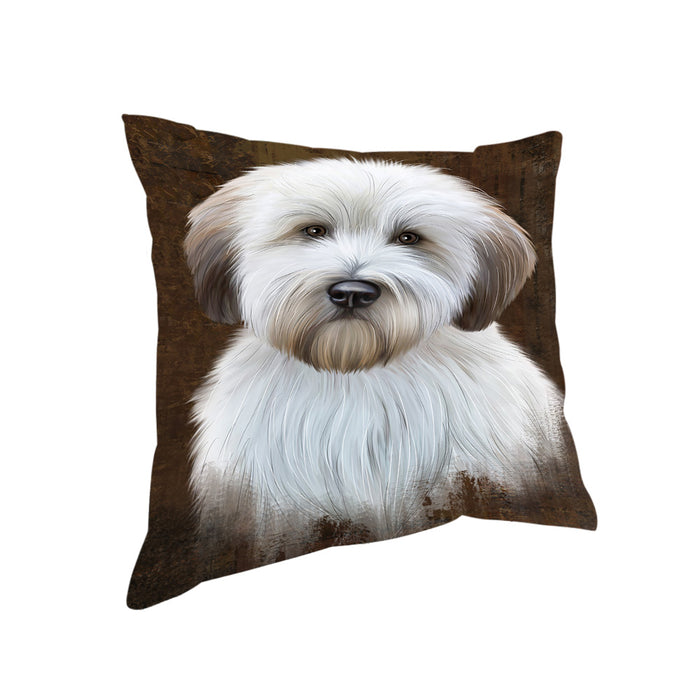 Rustic Wheaten Terrier Dog Pillow PIL74632