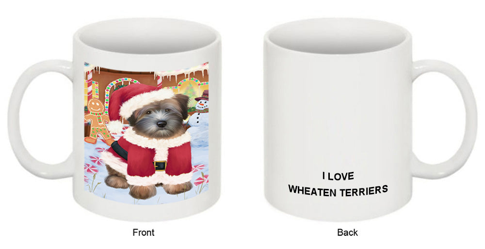 Christmas Gingerbread House Candyfest Wheaten Terrier Dog Coffee Mug MUG51996