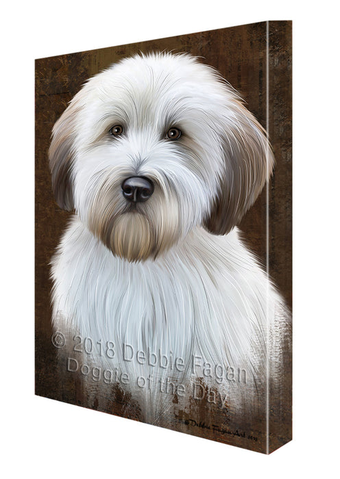 Rustic Wheaten Terrier Dog Canvas Print Wall Art Décor CVS108368
