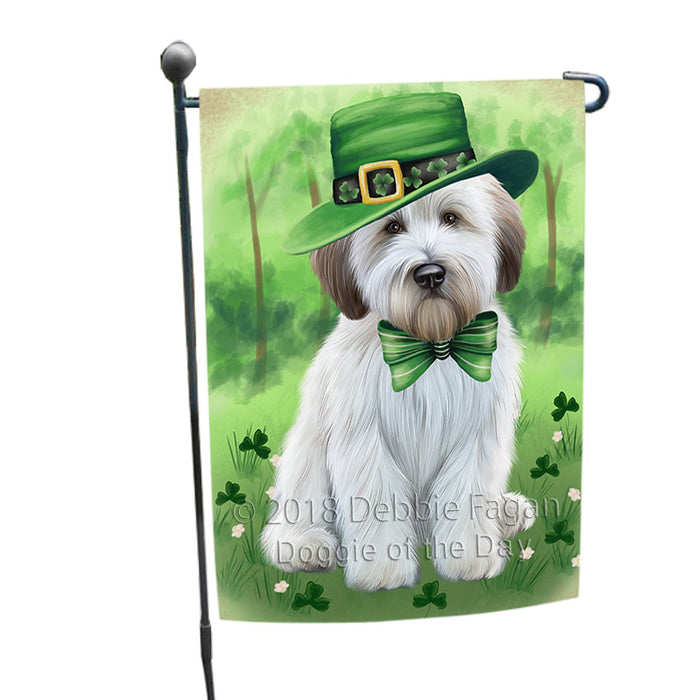 St. Patricks Day Irish Portrait Wheaten Terrier Dog Garden Flag GFLG65025