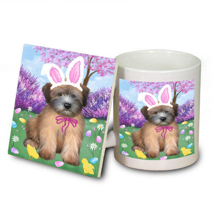 Easter Holiday Wheaten Terrier Dog Mug and Coaster Set MUC56946