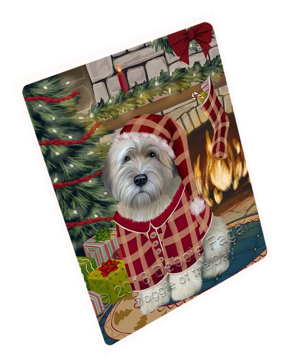 The Stocking was Hung Wheaten Terrier Dog Cutting Board C72120