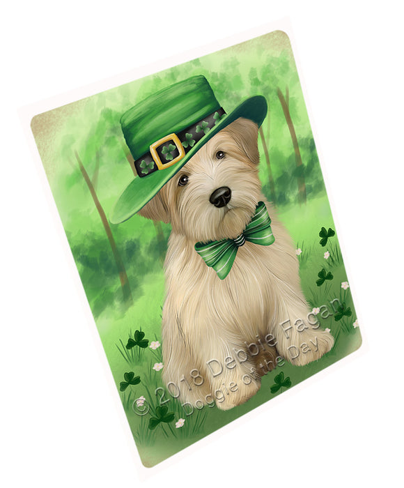 St. Patricks Day Irish Portrait Wheaten Terrier Dog Refrigerator / Dishwasher Magnet RMAG104760