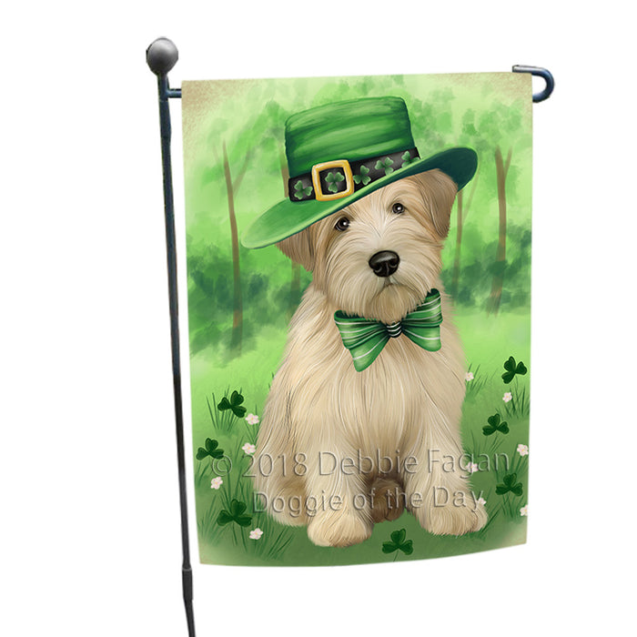 St. Patricks Day Irish Portrait Wheaten Terrier Dog Garden Flag GFLG65026