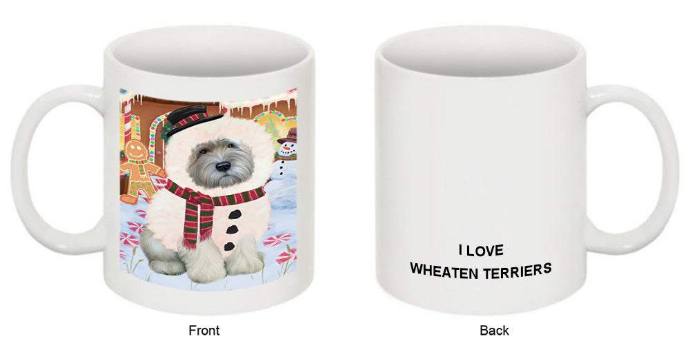 Christmas Gingerbread House Candyfest Wheaten Terrier Dog Coffee Mug MUG51997