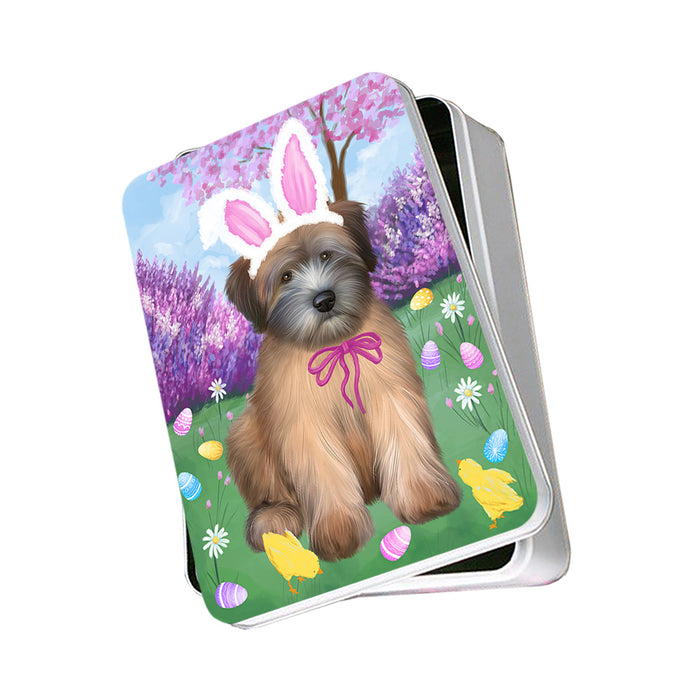 Easter Holiday Wheaten Terrier Dog Photo Storage Tin PITN56897