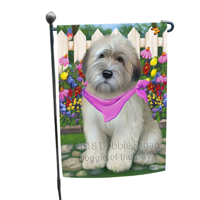 Spring Floral Wheaten Terrier Dog Garden Flag GFLG52230