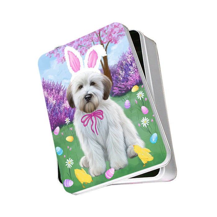 Easter Holiday Wheaten Terrier Dog Photo Storage Tin PITN56898