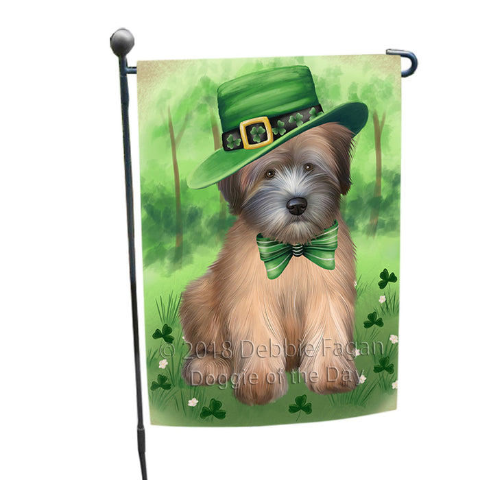 St. Patricks Day Irish Portrait Wheaten Terrier Dog Garden Flag GFLG65027