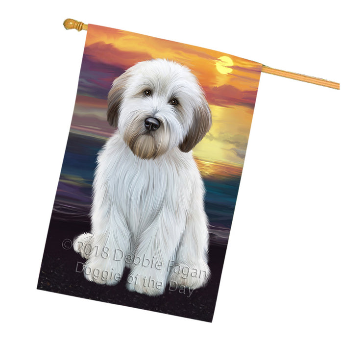 Wheaten Terrier Dog House Flag FLG51930