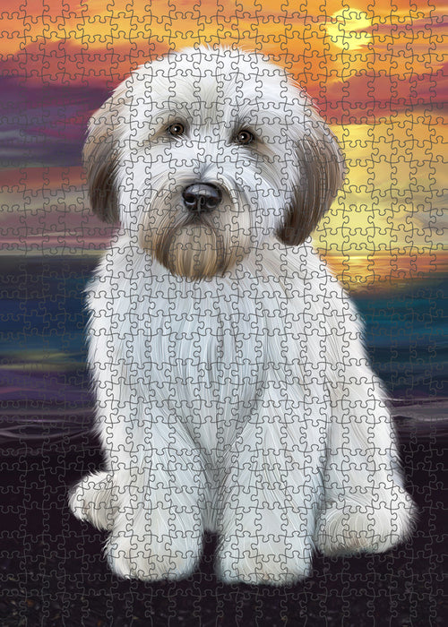 Wheaten Terrier Dog Puzzle with Photo Tin PUZL59478