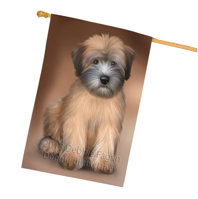 Wheaten Terrier Dog House Flag FLG51931