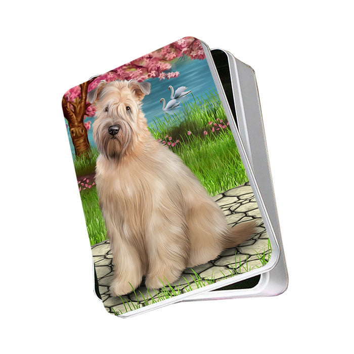 Wheaten Terrier Dog Photo Storage Tin PITN51799