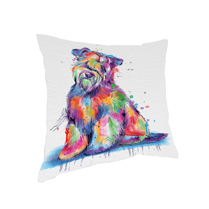 Watercolor Wheaten Terrier Dog Pillow PIL83824