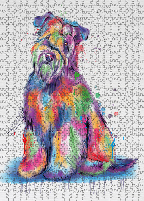 Watercolor Wheaten Terrier Dog Puzzle  PUZL97440