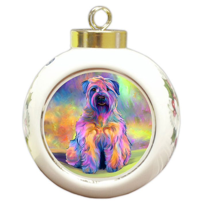 Paradise Wave Wheaten Terrier Dog Round Ball Christmas Ornament RBPOR57101