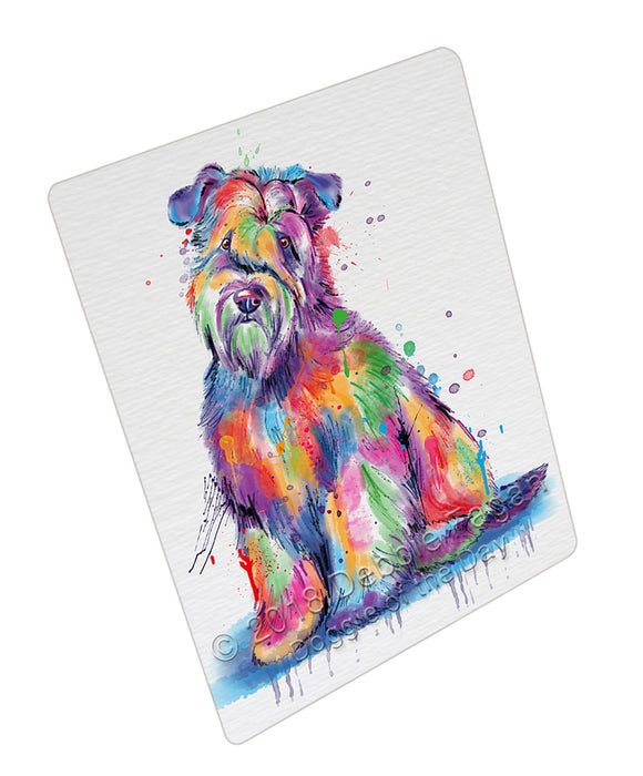 Watercolor Wheaten Terrier Dog Blanket BLNKT135201