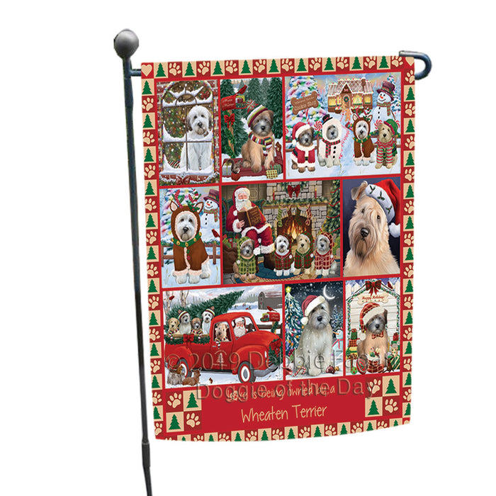 Love is Being Owned Christmas Wheaten Terrier Dogs Garden Flag GFLG65938