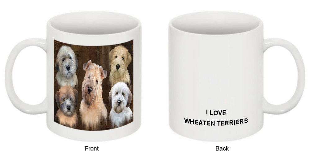 Rustic 5 Wheaten Terrier Dog Coffee Mug MUG49550