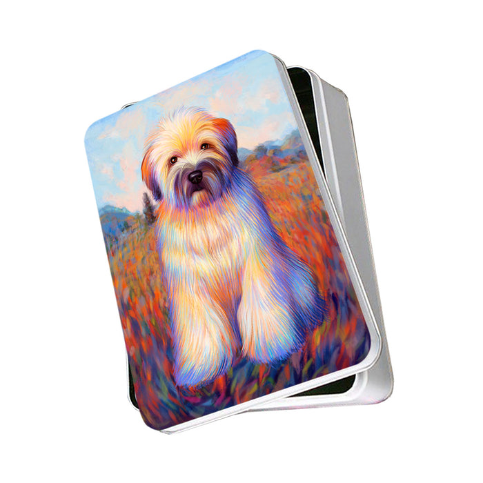 Mystic Blaze Wheaten Terrier Dog Photo Storage Tin PITN53590