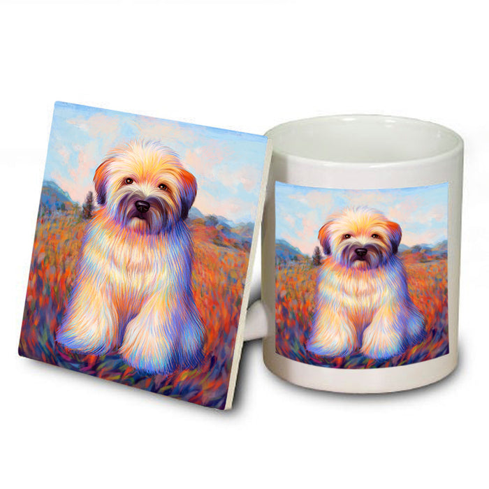 Mystic Blaze Wheaten Terrier Dog Mug and Coaster Set MUC53582