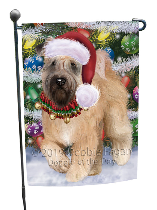 Chistmas Trotting in the Snow Wheaten Terrier Dog Garden Flags Outdoor Decor for Homes and Gardens Double Sided Garden Yard Spring Decorative Vertical Home Flags Garden Porch Lawn Flag for Decorations GFLG68530