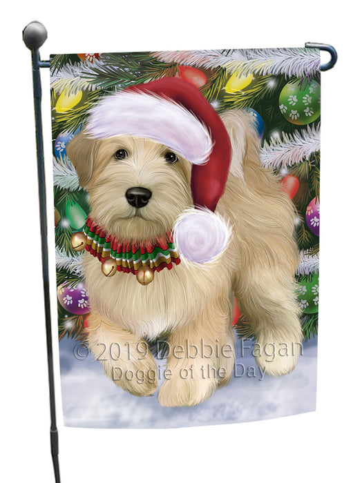 Chistmas Trotting in the Snow Wheaten Terrier Dog Garden Flags Outdoor Decor for Homes and Gardens Double Sided Garden Yard Spring Decorative Vertical Home Flags Garden Porch Lawn Flag for Decorations GFLG68531