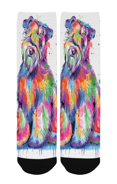 Watercolor Wheaten Terrier Dog Women's Casual Socks